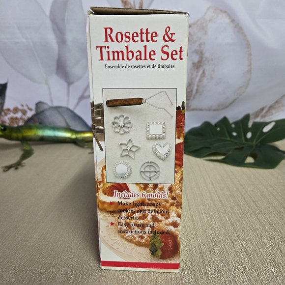 Nordic Ware Rosette & Timbale Set - Silver with Wood Handle - Picture 4 of 8